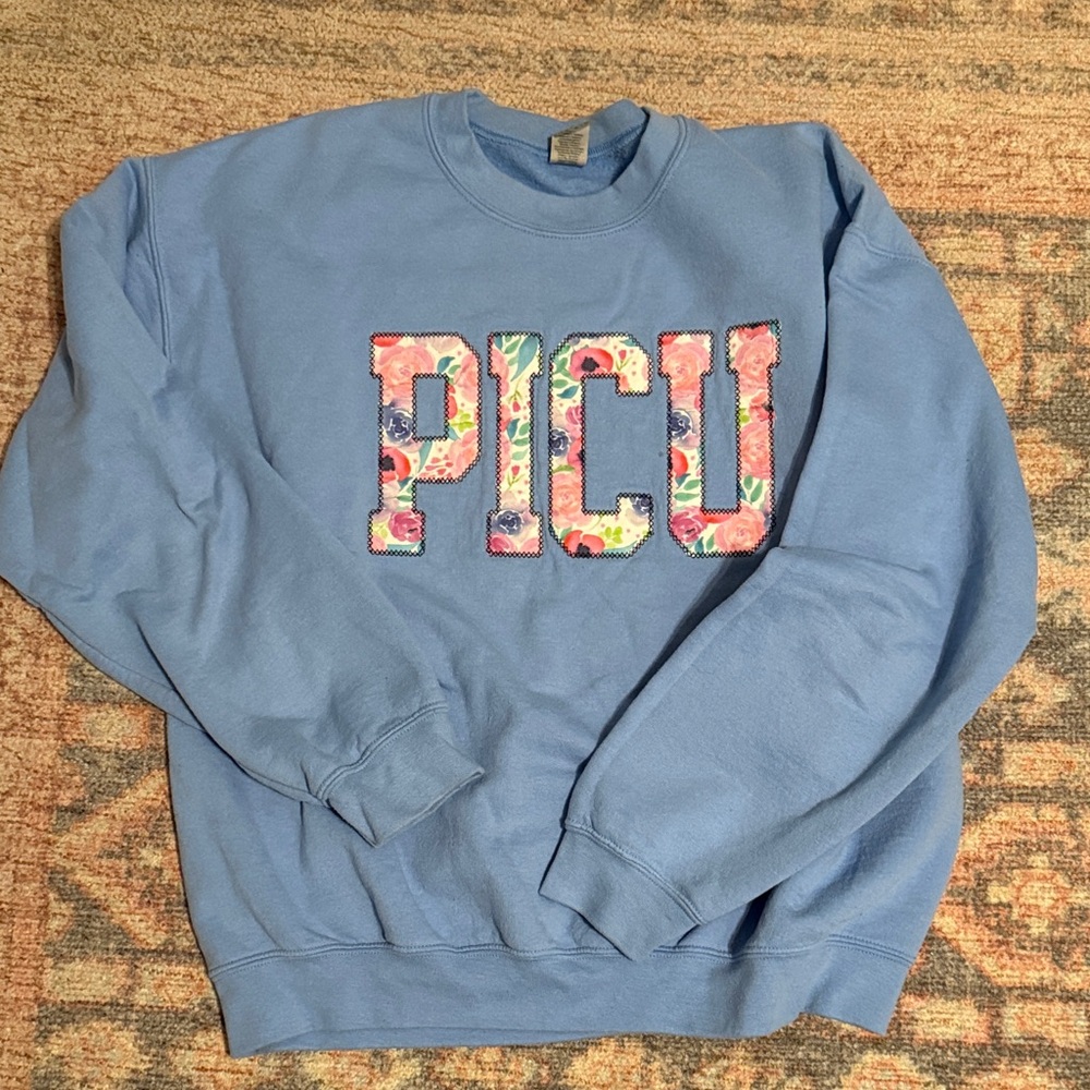 PICU Embroidered Crewneck